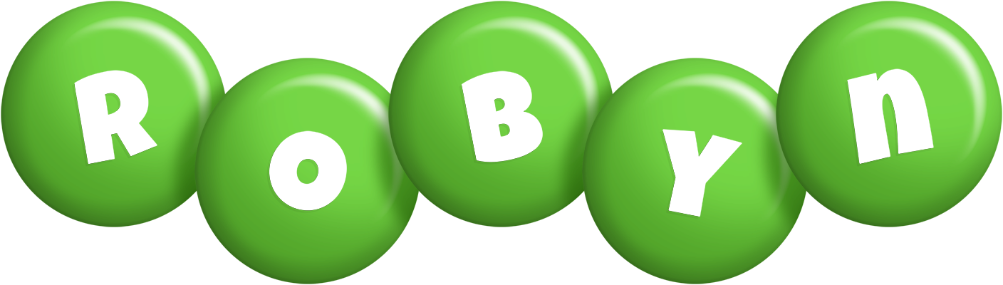 Robyn candy-green logo