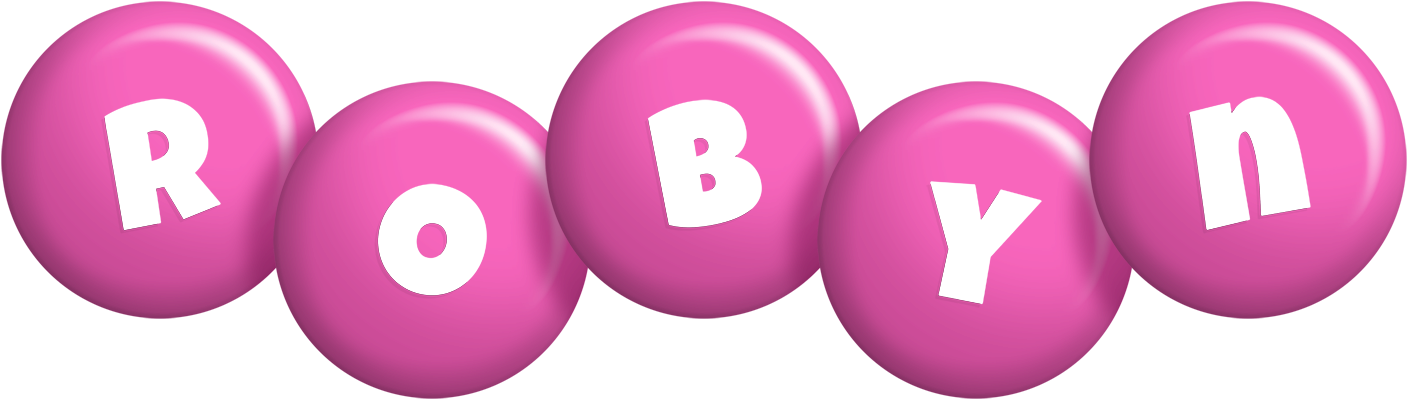 Robyn candy-pink logo