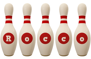 Rocco bowling-pin logo