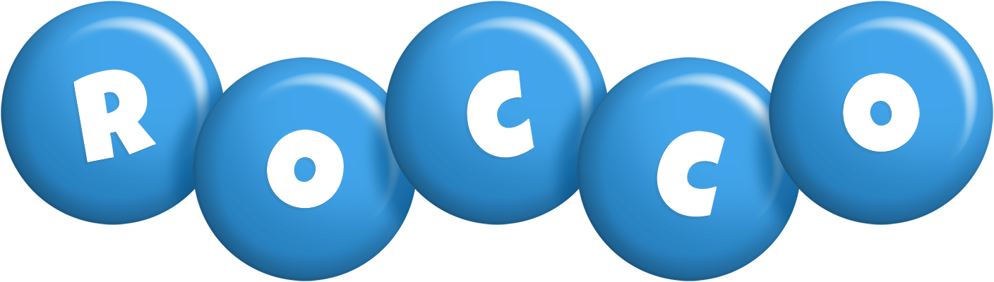 Rocco candy-blue logo