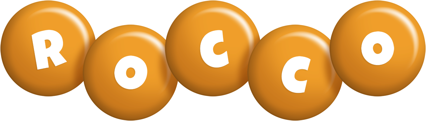 Rocco candy-orange logo