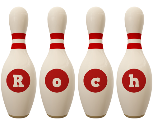 Roch bowling-pin logo