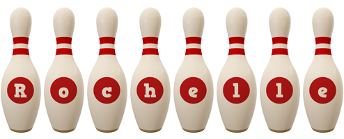Rochelle bowling-pin logo