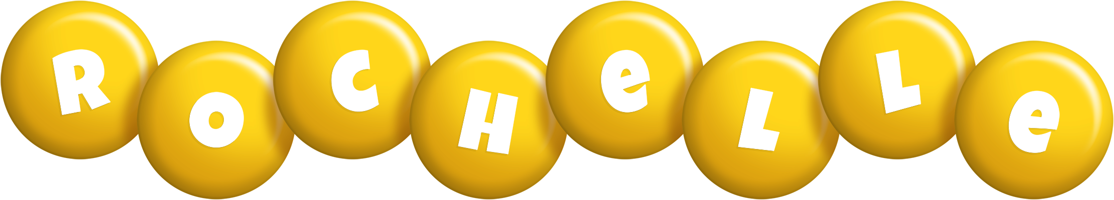 Rochelle candy-yellow logo