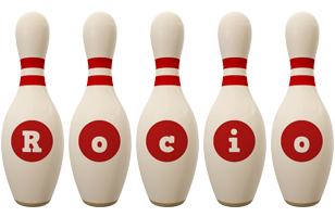 Rocio bowling-pin logo