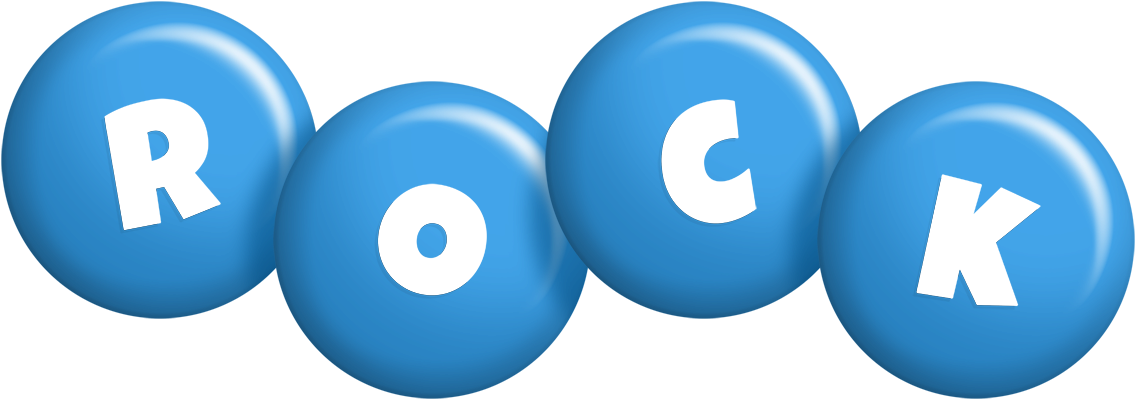 Rock candy-blue logo