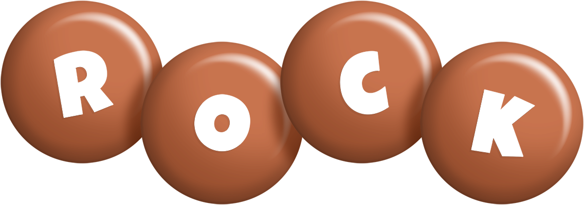 Rock candy-brown logo