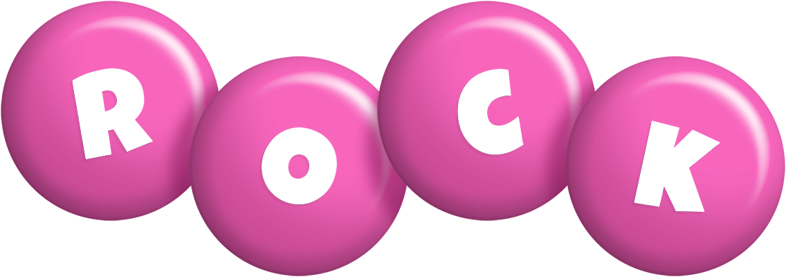 Rock candy-pink logo
