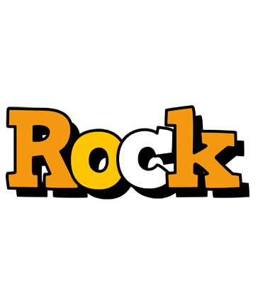 Rock cartoon logo