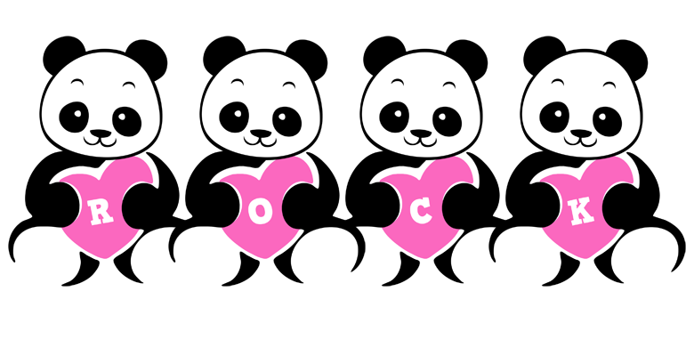 Rock love-panda logo
