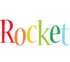 Rocket birthday logo