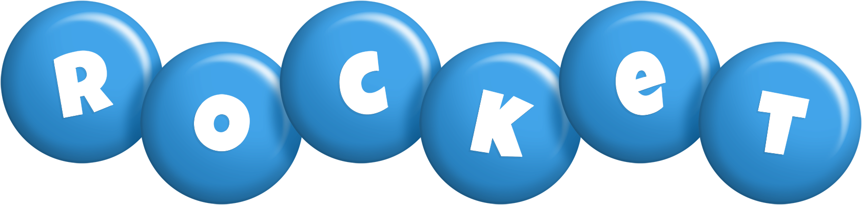 Rocket candy-blue logo