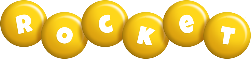 Rocket candy-yellow logo
