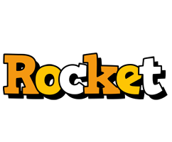Rocket cartoon logo
