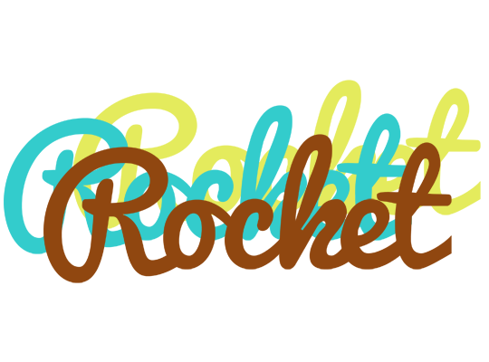 Rocket cupcake logo