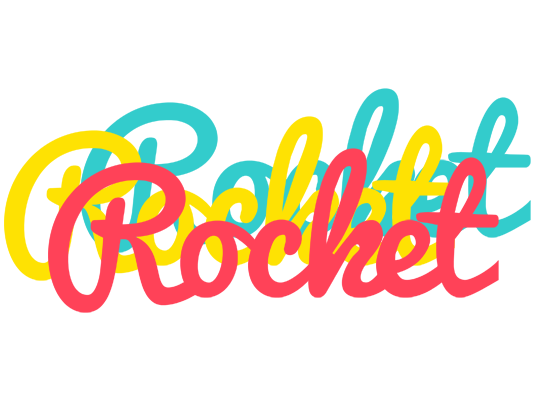 Rocket disco logo