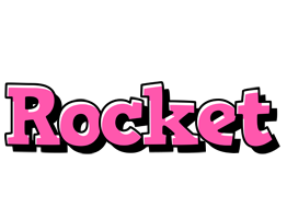 Rocket girlish logo