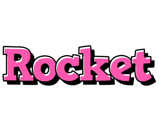 Rocket girlish logo