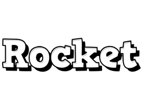 Rocket snowing logo