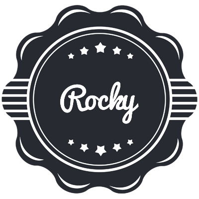 Rocky badge logo