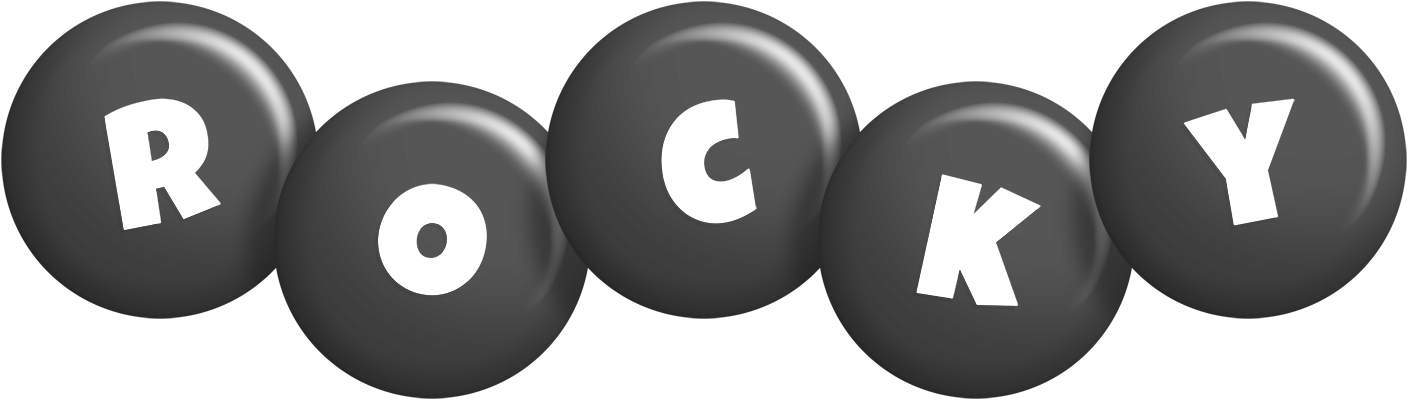 Rocky candy-black logo