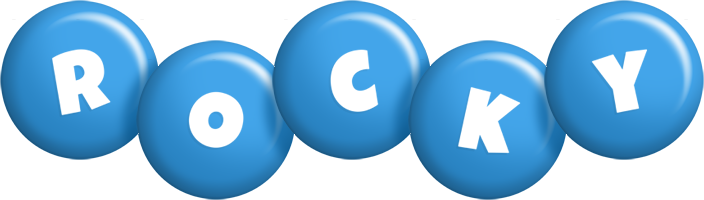 Rocky candy-blue logo