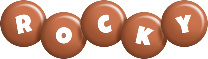 Rocky candy-brown logo
