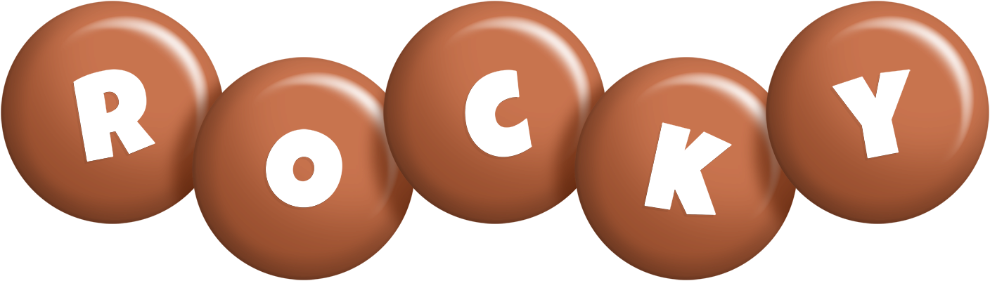 Rocky candy-brown logo