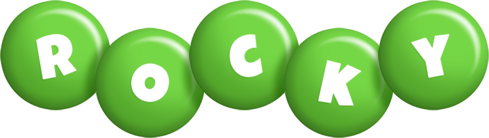 Rocky candy-green logo