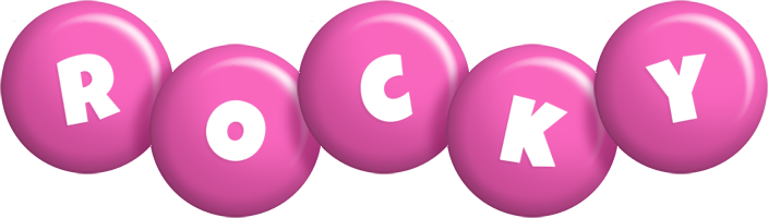 Rocky candy-pink logo