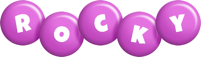 Rocky candy-purple logo