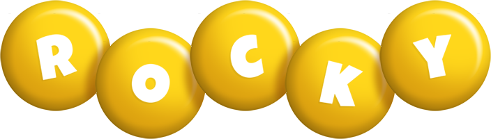 Rocky candy-yellow logo