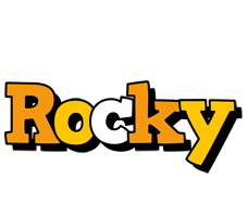 Rocky cartoon logo