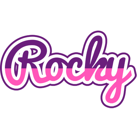 Rocky cheerful logo