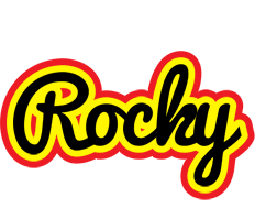 Rocky flaming logo