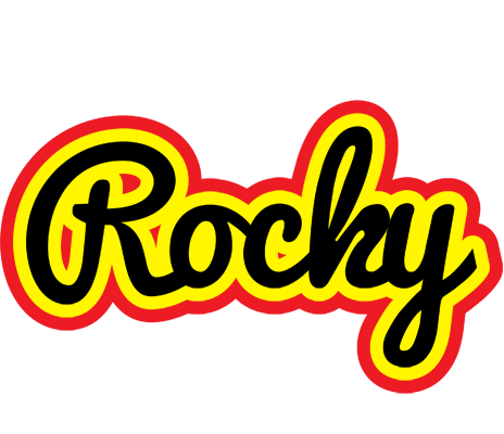 Rocky flaming logo