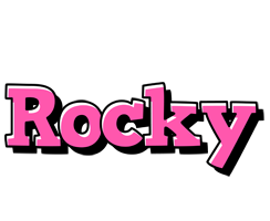 Rocky girlish logo