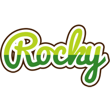 Rocky golfing logo