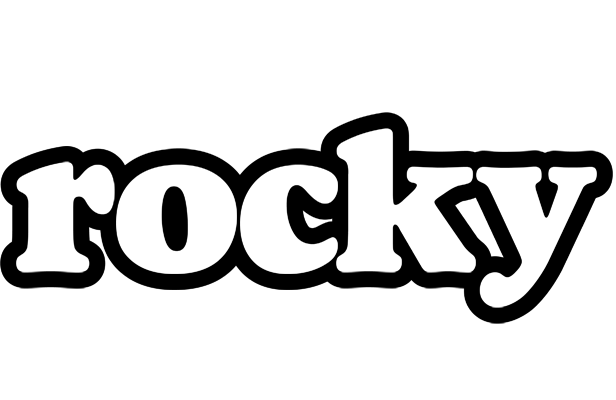 Rocky panda logo