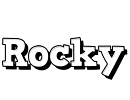 Rocky snowing logo
