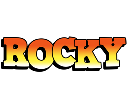 Rocky sunset logo