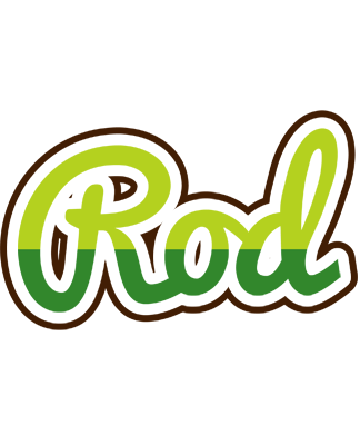 Rod golfing logo