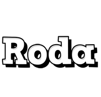 Roda snowing logo