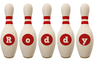 Roddy bowling-pin logo