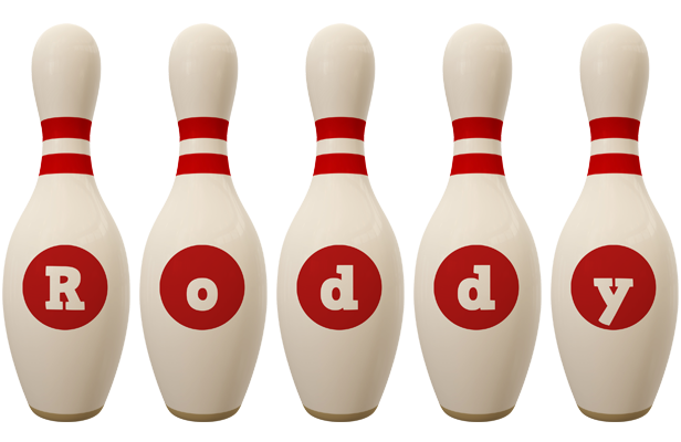 Roddy bowling-pin logo