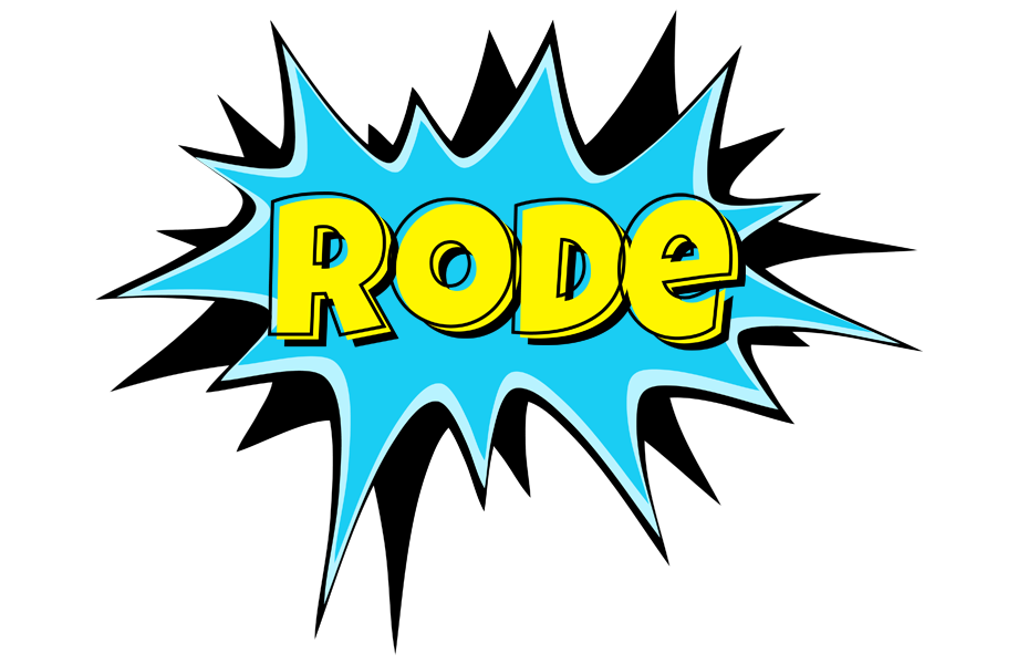 Rode amazing logo