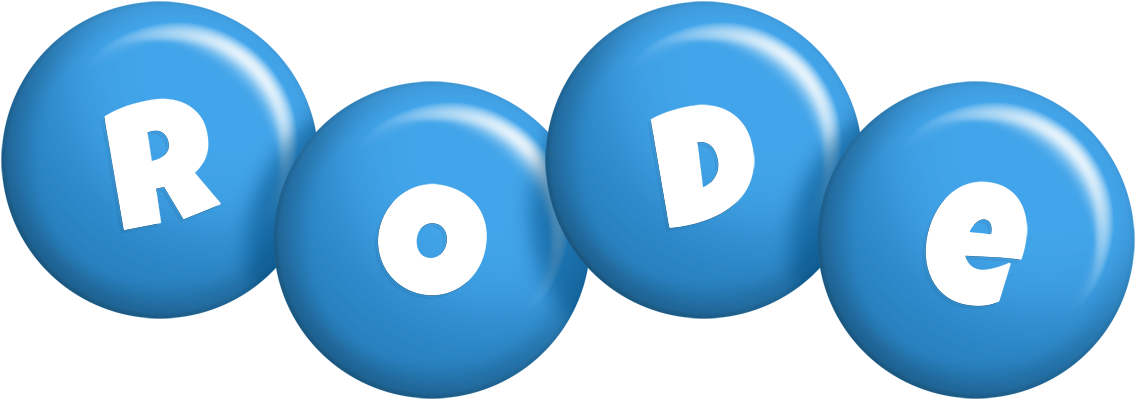 Rode candy-blue logo