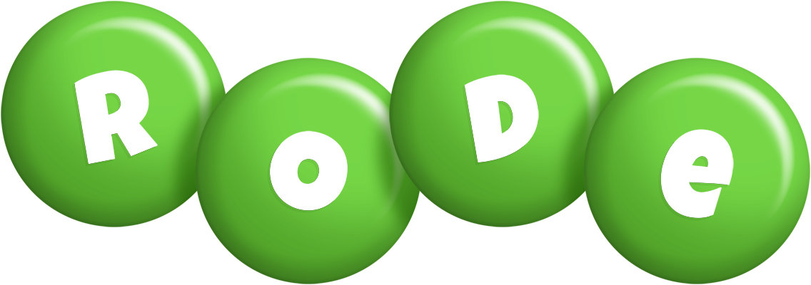 Rode candy-green logo