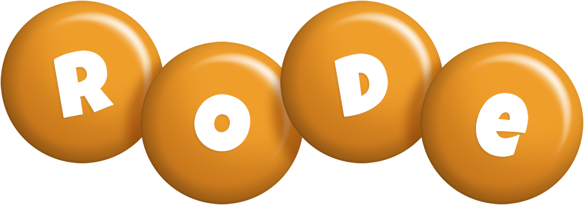 Rode candy-orange logo