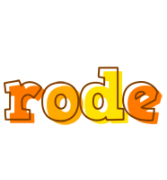 Rode desert logo